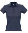 11310 People SOL'S Ladies People Cotton Piqué Polo Shirt Navy colour image